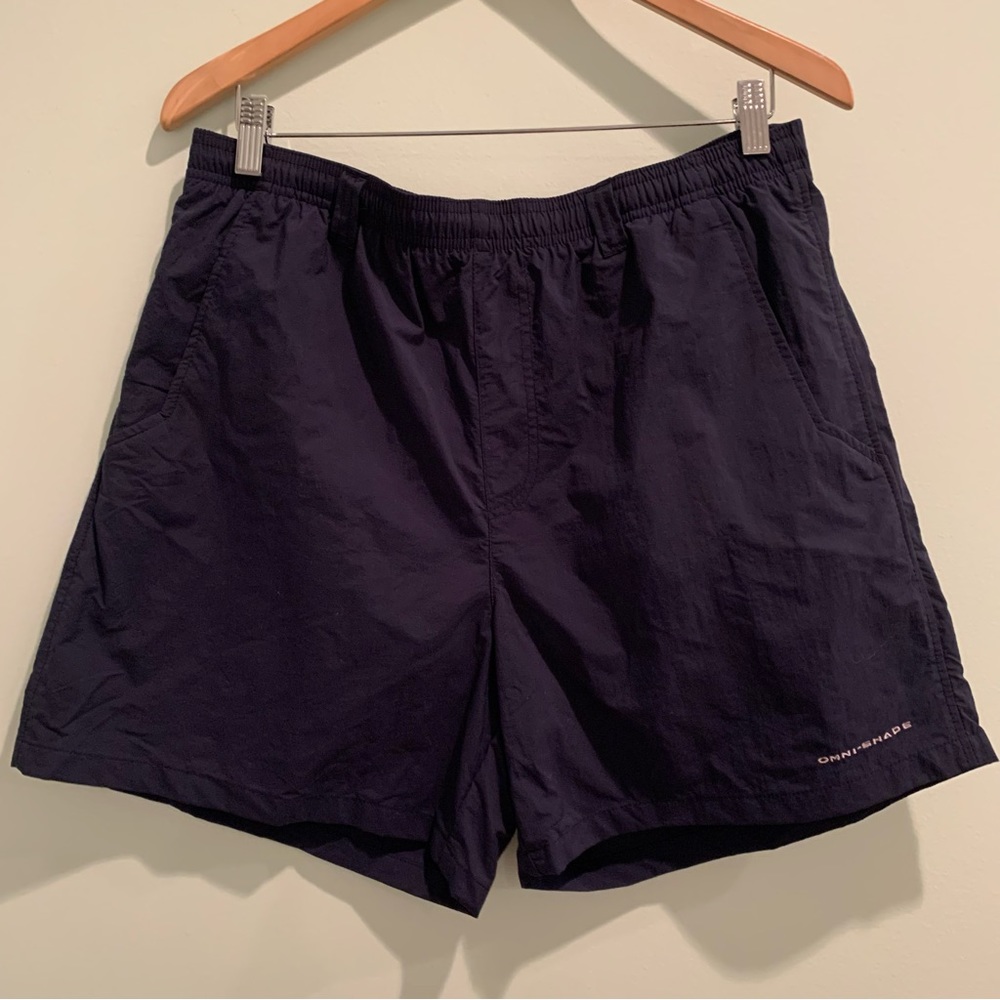 Columbia PFG Navy Blue Omni-Shade Swim Trunks Medium M